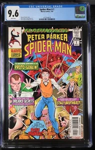 Peter Parker Spider-Man Minus #-1 CGC 9.6 Flasback (1997) Proto Goblin Marvel - Imagen 1 de 2