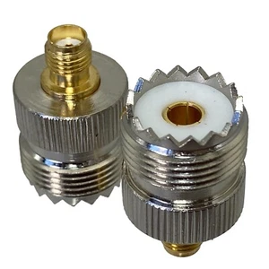 ADAPTADOR UHF SO239 Hembra Jack a SMA Hembra Conector Coaxial Recto RF - Imagen 1 de 1