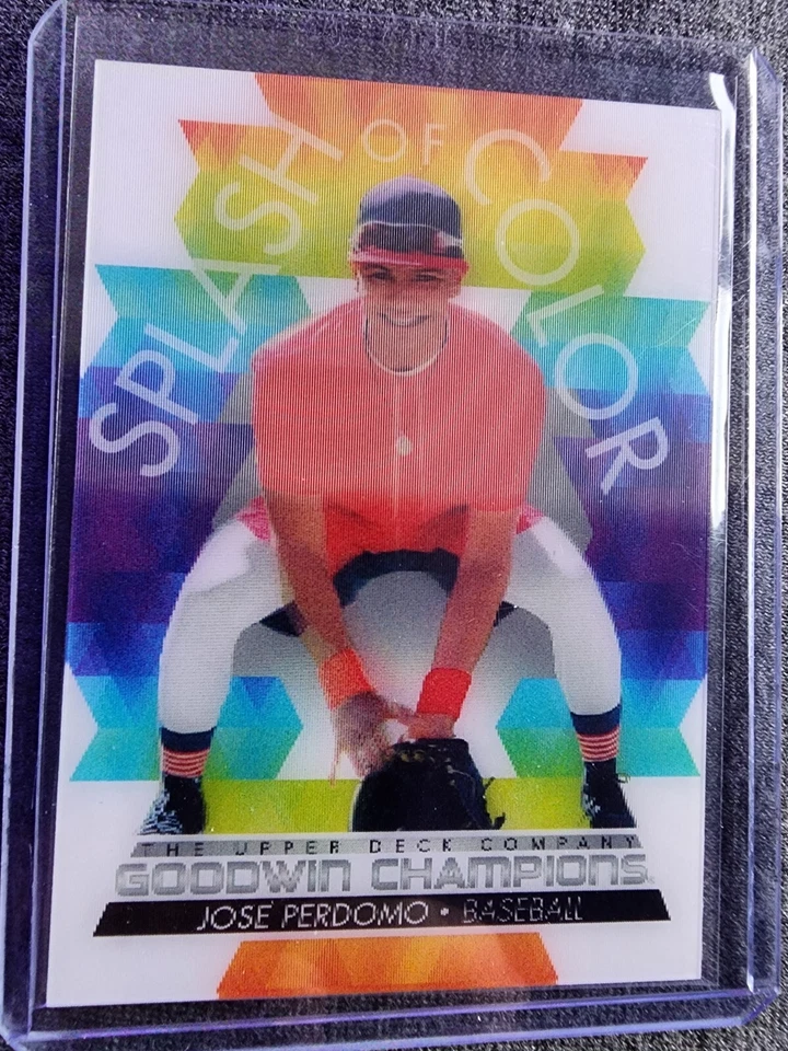 2022 Upper Deck Goodwin Champions Jose Perdomo Splash of Color Lenticular - Image 1 of 2
