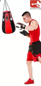 Boxen Leder Mais Tasche, Sporteq Heavy Duty Uppercut Training, gefüllt, inkl. Handschuhe - Bild 1 von 1