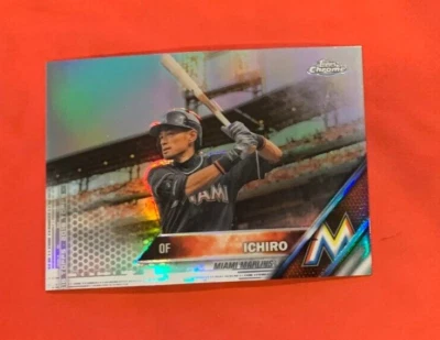 2016 Topps Chrome #116 Ichiro Suzuki Refractor Miami Marlins - Image 1 of 2
