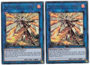 2x Sky Striker Ace - Kagari - (DUOV-EN060 - 1st Ed - Ultra Rare) - NM - Yugioh - Picture 1 of 1