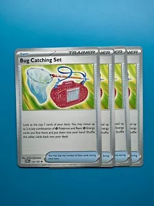 Set Cattura Insetti 143/167 (x4) -Twilight Masquerade Pokemon Allenatore Playset - Foto 1 di 2