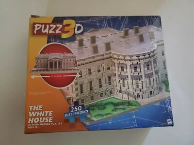 Puzzle 3D La Casa Blanca Habilidad Intermedia 250 Piezas Abierto Pero No Construido Foto 1 de 2
