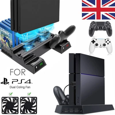 For PS-4/Pro/Slim 3in1 Cooling Station Vertical Stand 2Controller Charging Dock* - Image 1 of 4