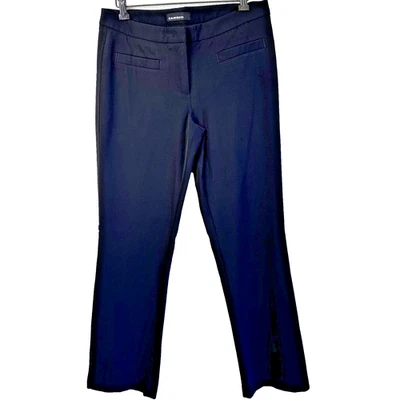 Pantalones de vestir Cambio para mujer famosos negros elásticos 4 bolsillos ligeramente acampanados talla 8 Foto 1 de 4