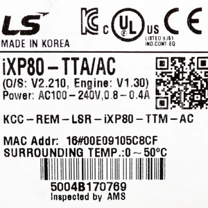 (USED) LS ELECTRIC  iXP80-TTA/AC  TOUCH SCREEN FEDEX FREE Intl' Shipping! - Picture 1 of 6