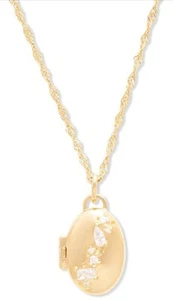 Wanderlust + Co Glimmer Pequeño Collar Medallón Oro 14K Vermeil - NUEVO - Imagen 1 de 11