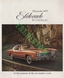 Dealer Brochure - 1977 Cadillac Eldorado - 4 Pages - Picture 1 of 3