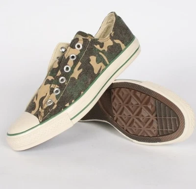 Converse Chuck Taylor Slip Low Top Shoes in Green Camo Size W9 / M7 - Image 1 of 4