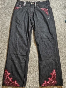 36x34 Vintage Coogi Jeans Mens Baggy Embroidered Y2K - Picture 1 of 6