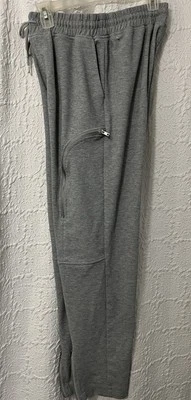 Pantalones deportivos Forever 21 para hombre gris medio con cordón bolsillos con cremallera Foto 1 de 4