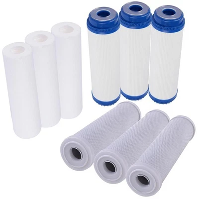 9 PCS Drinking Water Filter Replacement Set Reverse Osmosis System 5 Stage RO - Image 1 of 4
