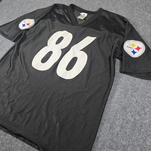 Vintage Pittsburgh Steelers Jersey Ward 86 NFL Womens Large Black Logo Football - Picture 1 of 11
