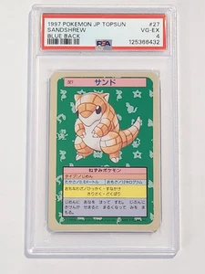 1997 POKEMON JP TOPSUN SANDSHREW BLUE BACK #27 PSA 4 - Picture 1 of 2