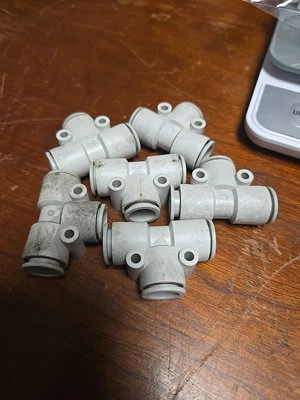 6 piezas - Conector de camiseta de unión SMC KQ2T12-00A Push Connect 12 mm X 12 mm X 12 m (4A1) Foto 1 de 4