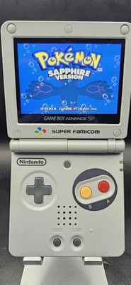 Nintendo Game Boy Advance GBA SP IPS Pantalla Y USB-C Mod Foto 1 de 4