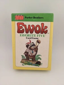 Juego de cinco cartas favorito Ewok 1984 Parker Brothers Star Wars El Retorno del Jedi - Imagen 1 de 9