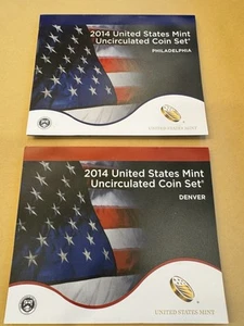 2014 P & D US Mint Set Uncirculated Coins OGP - Picture 1 of 2
