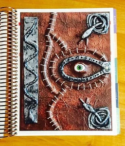 Hocus Pocus Inspired Spell Book twoside DASHBOARD 4 use w/ ErinCondren Planner- - Picture 1 of 3