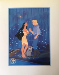 Disney Exclusive Commemorative Lithograph - POCAHONTAS 1995 - w Folder - Picture 1 of 6