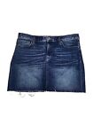 Tommy Hilfiger Mini Jean Skirt Size 12 With Frayed Hem In EUC