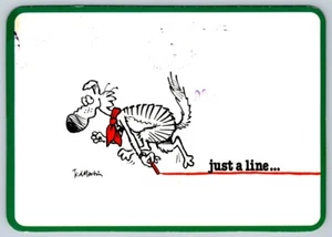 Pavlov By Cartoonist Ted Martin, Just A Line… 1982 Chrome Art Greetings Postcard - Picture 1 of 2