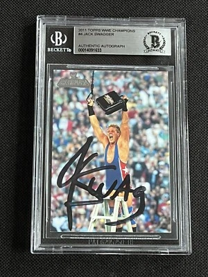 JACK SWAGGER 2011 TOPPS WWE CHAMPIONS SIGNED AUTOGRAPHED CARD BAS AUTHENTIC - Image 1 of 2