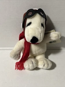 Applause Snoopy Flying AcePilot Plush 7" Peanuts StuffedAnimal - Picture 1 of 8