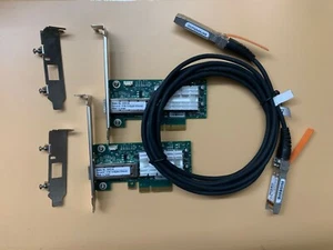 2PCS Mellanox MCX311A-XCAT CX311A ConnectX - 3 en Network Card 10GbE + Cable SFP - Picture 1 of 6