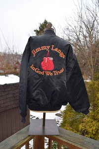 Embroidered Satin Bomber Jacket - USA Boxing Gloves - 2XL - Picture 1 of 4