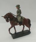 Rare VINTAGE Soldier / OFFICER SWORD  Horse WW2 GERMAN SOLDIER WWII TOY FIGURE