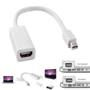 Mini Display Port to HDMI Adapter for MacBook Pro Air Mac Thunderbolt DP Cable - Picture 1 of 4