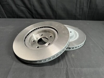 Par de rotores de freio dianteiro para 2014–2019 Nissan Rogue – Substituição de reposição - Imagem 1 de 4