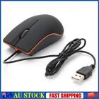 Usb 3d Wired Optical Mini Mouse Mice For Pc Laptop Computers Black