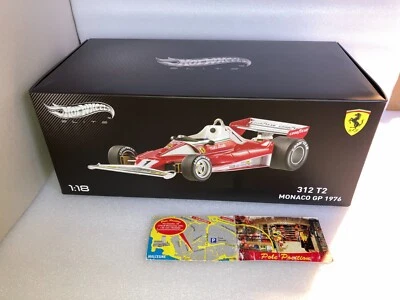 BLY40 HOT WHEELS ELITE 1 18 FERRARI F1 312 T2 MONACO GP 1976 LAUDA SEALED RARE - Immagine 1 di 4