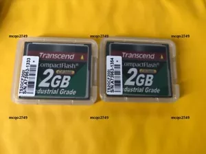 2PCS Transcend CompactFlash 2GB CF200I Industrial Grade CF Card - Picture 1 of 2