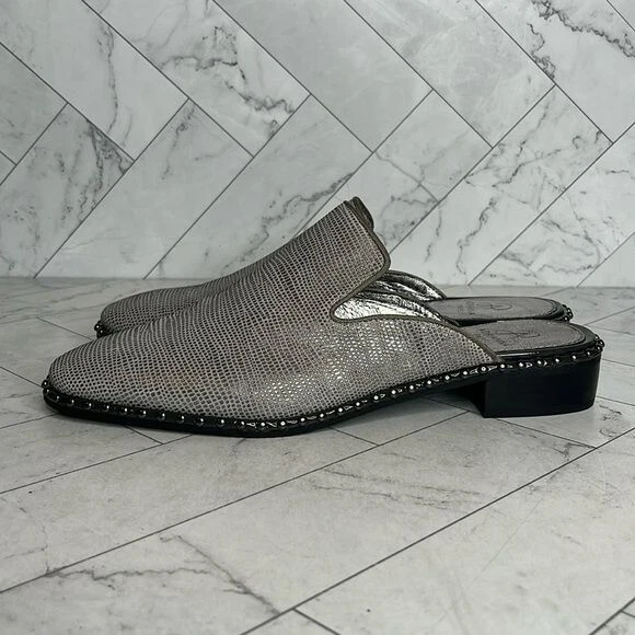 Nuevo con etiquetas Zapato Adrianna Papell Mujer Pam Acero Galápagos Sin Cordones Cuero Talla 11M Foto 1 de 4