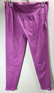 No Boundaries Women's High Rise Crop Seamless Leggings Size XXL 19 Purple NEW - Picture 1 of 8