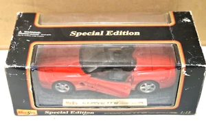 MAISTO EDICIÓN ESPECIAL CHEVROLETT CORVETTE CONVERTIBLE 1998 1:18 - Imagen 1 de 7