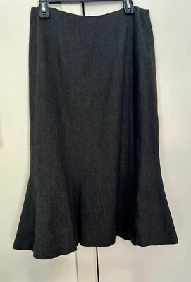 Falda de lana de espiga con fondo acampanado de Ralph Lauren Foto 1 de 2