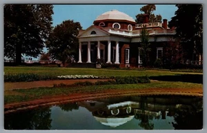 Monticello Haus von Thomas Jefferson Charlottesville Virginia Postkarte - Bild 1 von 2