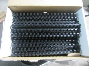 BindRite 5/8 pulgadas 19 anillos de plástico negro caja de unión de 70 - Imagen 1 de 3