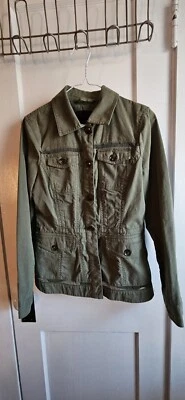 Chaqueta de campo Banana Republic para mujer XS verde informal utilitaria ribete de párpados Foto 1 de 4