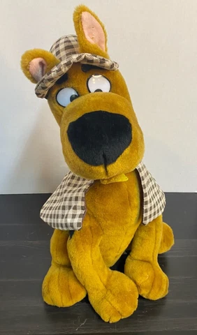 Scooby Doo Sherlock Detective Plush Toy 17" Cartoon Network Vintage 1997 Cover