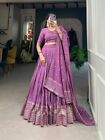 New Presenting Pure Chanderi Lehenga Choli With Dupatta For Indian Party Wear