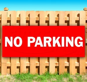 NO PARKING Advertising Vinyl Banner Flag Sign Many Sizes Available USA - Picture 1 of 5