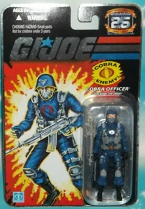 G I GI JOE 25TH ANNIVERSARY COBRA FEIND OFFIZIER FIGUR MOC FOIL KARTE - Bild 1 von 1