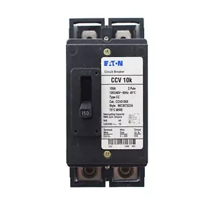 CCV2150X CUTLER HAMMER TYPE CC CIRCUIT BREAKER, 150 AMP, 2 POLE, 120/240V, CCV 1 - Picture 1 of 1