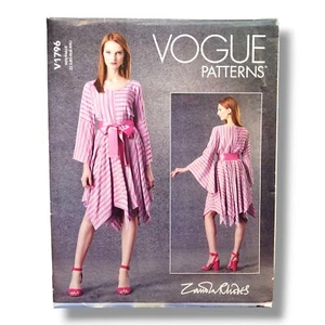 Vogue V1796 Misses L to XLL Zandra Rhodes Handkerchief Hem Dress Sewing Pattern - Picture 1 of 1